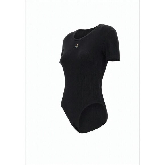 Vivienne Westwood Fitted Ribbed Bodysuit With Minimalist Design And Emblem - NWT - Picture 2 of 5